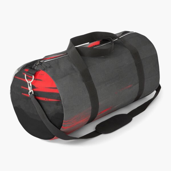 Item preview, Dark mountain range in black and white with red accents designed and sold by Vela Barrera.