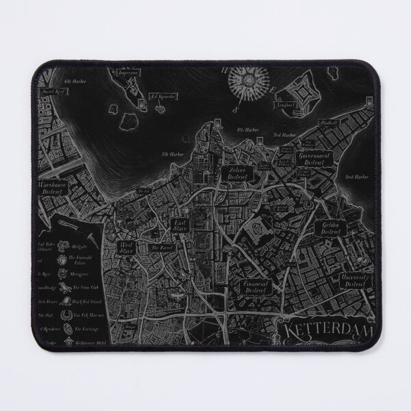 Item preview, Ketterdam Black Map designed and sold by DaniiKay.