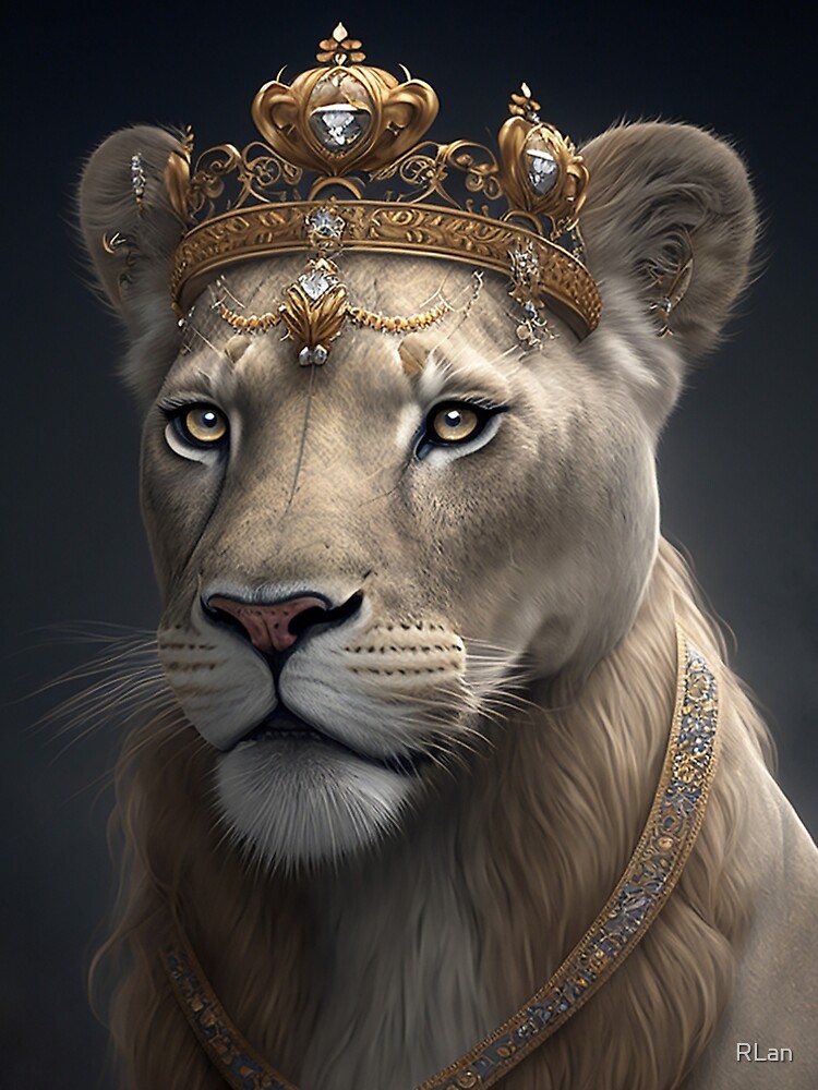 Queen Lioness with Tiara" A-Line Dress for Sale by RLan | Redbubble Queen Lioness with Tiara" A-Line Dress for Sale by RLan | Redbubble