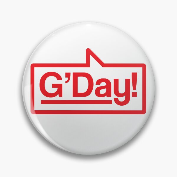 Item preview, G'Day - Talking Shirt (Red) designed and sold by Justin Ellis.