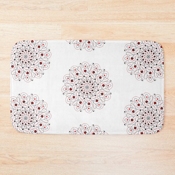 Item preview, black red mandala designed and sold by Nikoleta Vukovic.