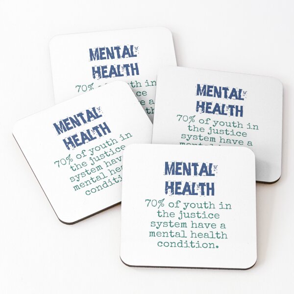 Item preview, 70 Percent Of Youth In The Justice System - Mental Health Quote designed and sold by CrankyOldDude.