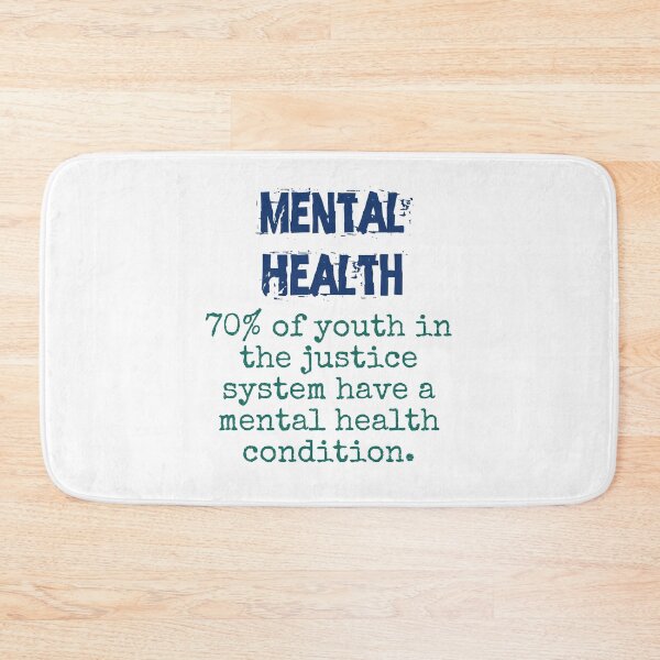 Item preview, 70 Percent Of Youth In The Justice System - Mental Health Quote designed and sold by CrankyOldDude.