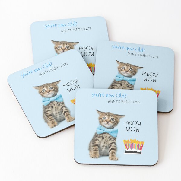 Item preview, Meow Wow Birthday Kitten designed and sold by photorealpets.