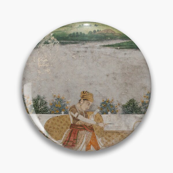Item preview, Miniature of a princess smoking a hookah on terrace designed and sold by linggalibrary.