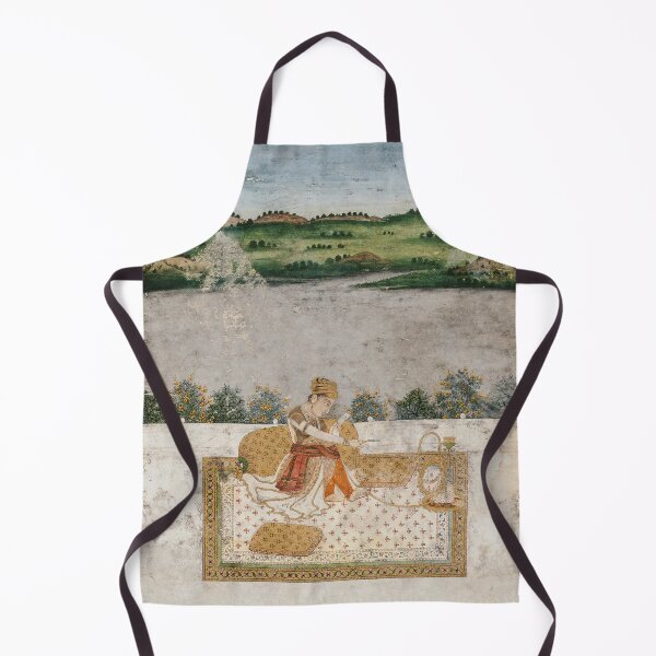 Item preview, Miniature of a princess smoking a hookah on terrace designed and sold by linggalibrary.