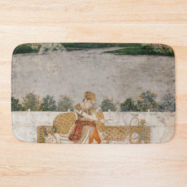 Item preview, Miniature of a princess smoking a hookah on terrace designed and sold by linggalibrary.