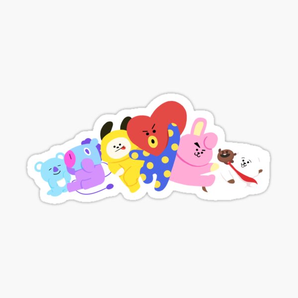 bt21 stickers redbubble