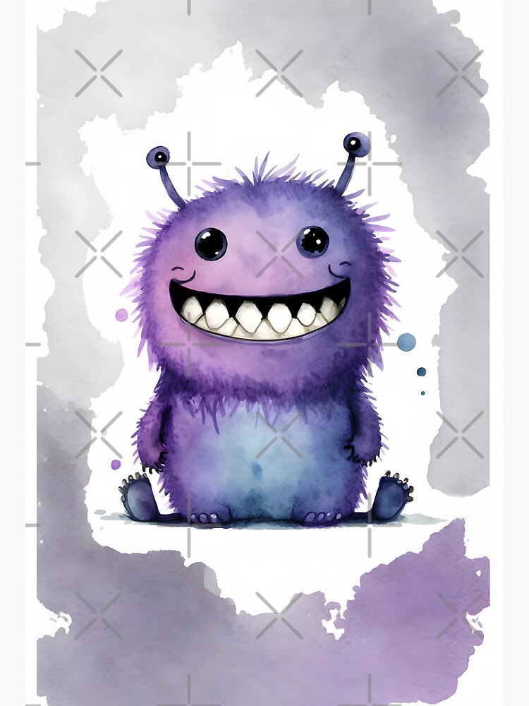 purple monster rainbow friends vector Stock Vector