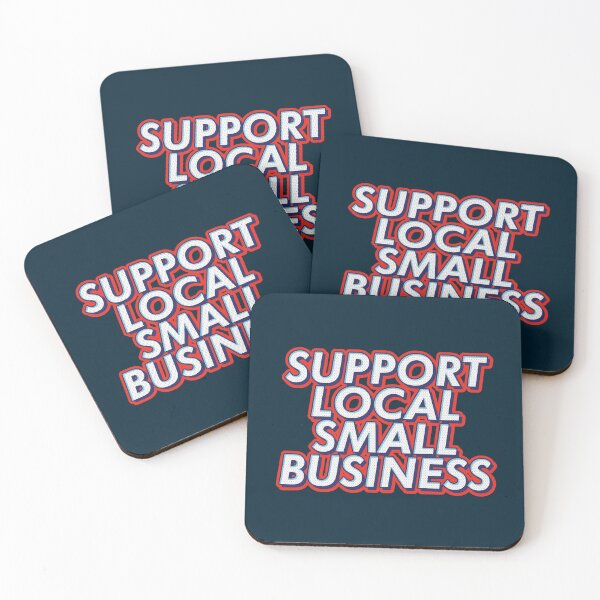 Item preview, Support local small business text typography | Morcaworks designed and sold by Morcawork.