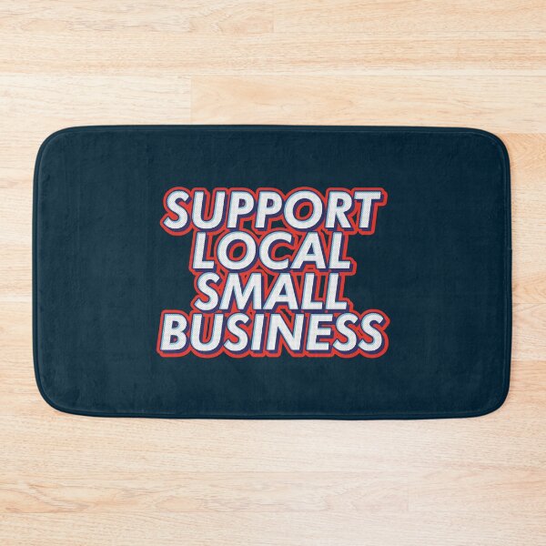 Item preview, Support local small business text typography | Morcaworks designed and sold by Morcawork.