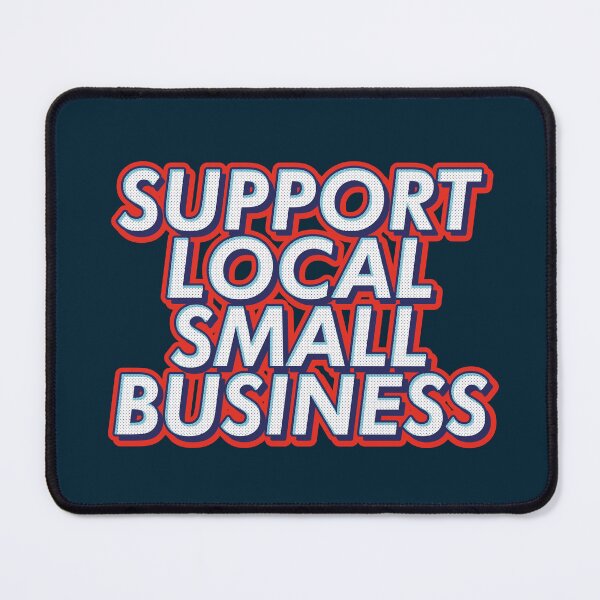 Item preview, Support local small business text typography | Morcaworks designed and sold by Morcawork.