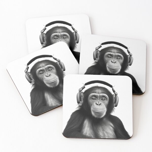 Item preview, Chimp loving music designed and sold by thefinchington.