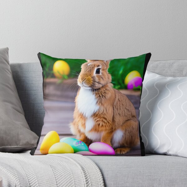 Item preview, Cuddly Bunny With Easter Eggs designed and sold by TiltedCode.