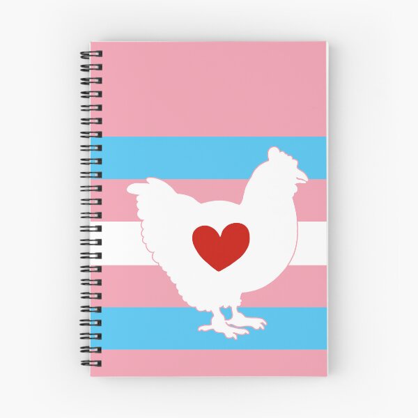 Item preview, Chicken Lover - LGBTQ Trans Flag Heart 01 Pink designed and sold by Puddmuppy.