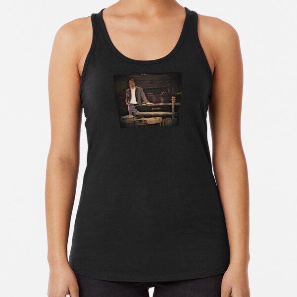 "Tony DuPuis Concert 2 Modern Pixel vibe" Racerback Tank Top