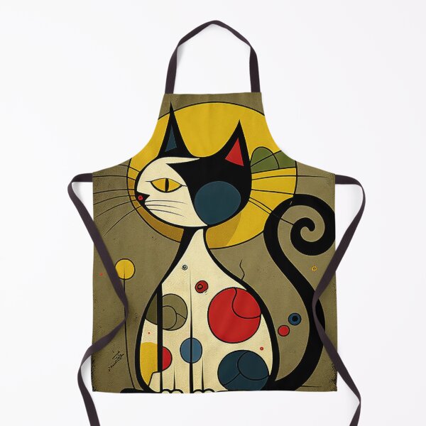 Item preview, Mid Century Colorful Cat 7 Abstract Art Print Painting Wall Decor designed and sold by winterkitty88.