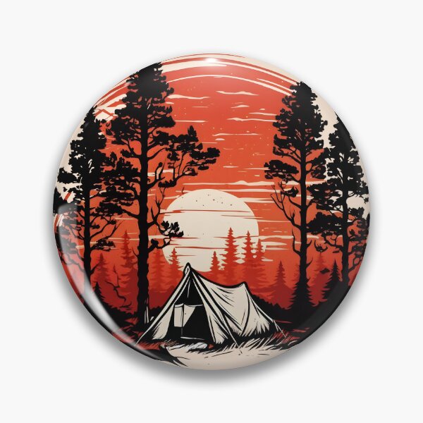 Item preview, Discovering hidden trails in the woods by hiking and camping  designed and sold by Brushpalette888.