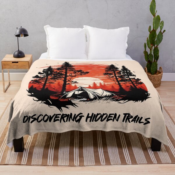 Item preview, Discovering hidden trails in the woods by hiking and camping designed and sold by Brushpalette888.