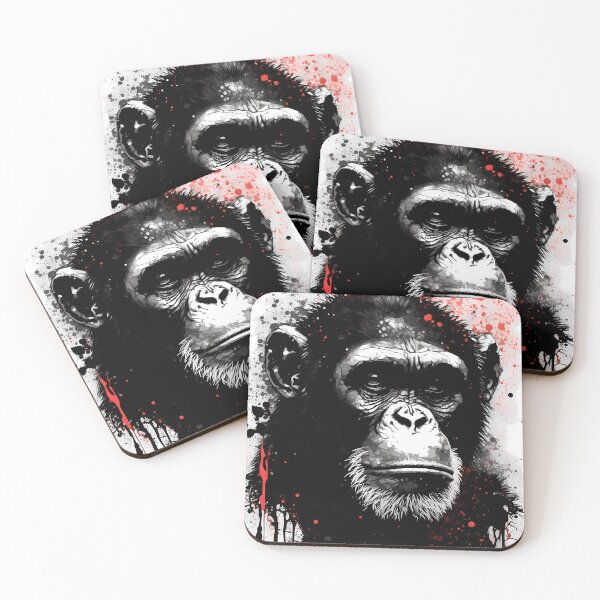 Item preview, Chimpanzee Ink Painting designed and sold by TortillaChief.