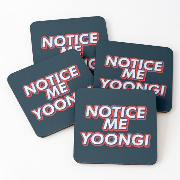 Item preview, BTS Bangtan notice me yoongi suga agust d text typography army | Morcaworks designed and sold by Morcawork.