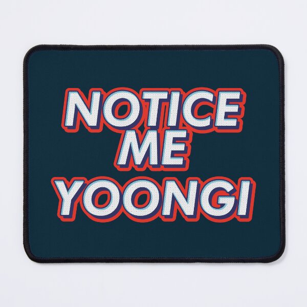 Item preview, BTS Bangtan notice me yoongi suga agust d text typography army | Morcaworks designed and sold by Morcawork.