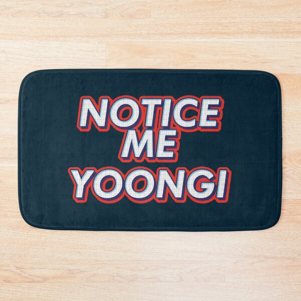 Item preview, BTS Bangtan notice me yoongi suga agust d text typography army | Morcaworks designed and sold by Morcawork.