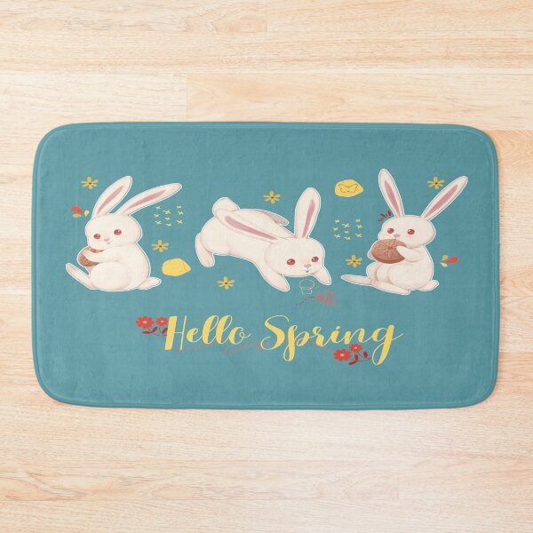Item preview, Hello spring, Tender rabbits enjoying the spring designed and sold by Malogue.