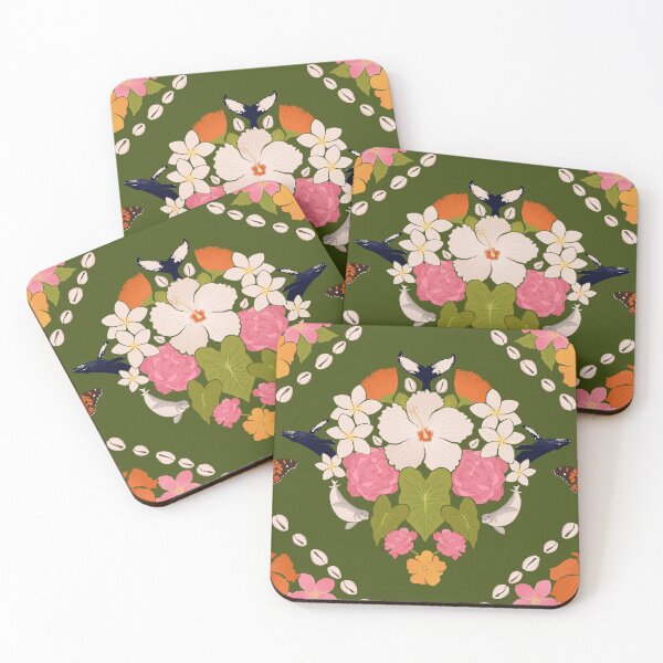 Item preview, Hawaiian Damask designed and sold by Elizabeth Weglein.