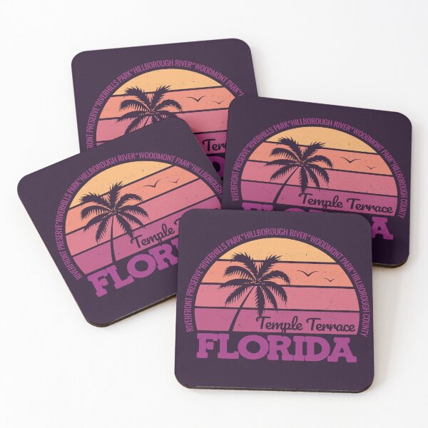 Item preview, Temple Terrace Florida Sunset Retro Vintage Local Pride Logo designed and sold by CRHPOD20.