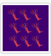 Pegatina Diseño baobabs morado