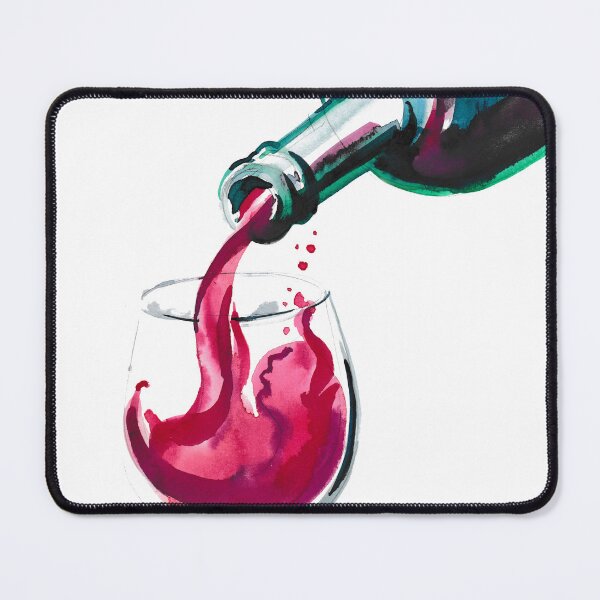 Item preview, Glass of red wine designed and sold by AlexBlackSea.