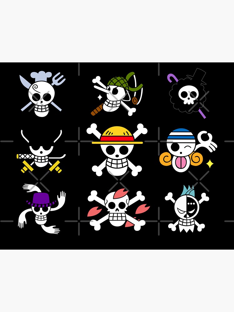 Tapis One Piece Jolly Roger Mugiwara