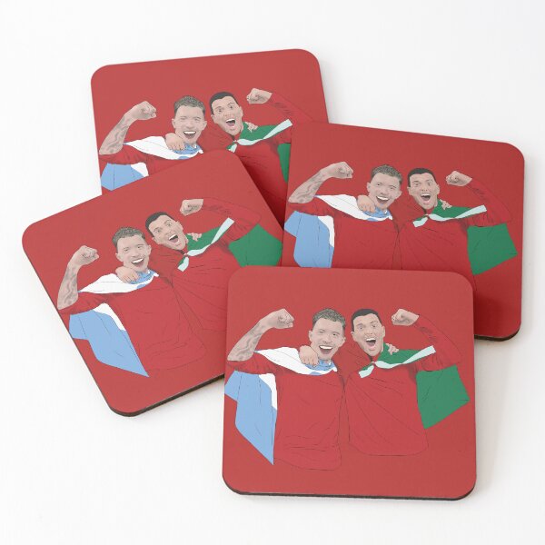 Item preview, Lisandro Martinez Diogo Dalot United Celebration  designed and sold by Hevding.