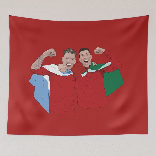 Item preview, Lisandro Martinez Diogo Dalot United Celebration  designed and sold by Hevding.