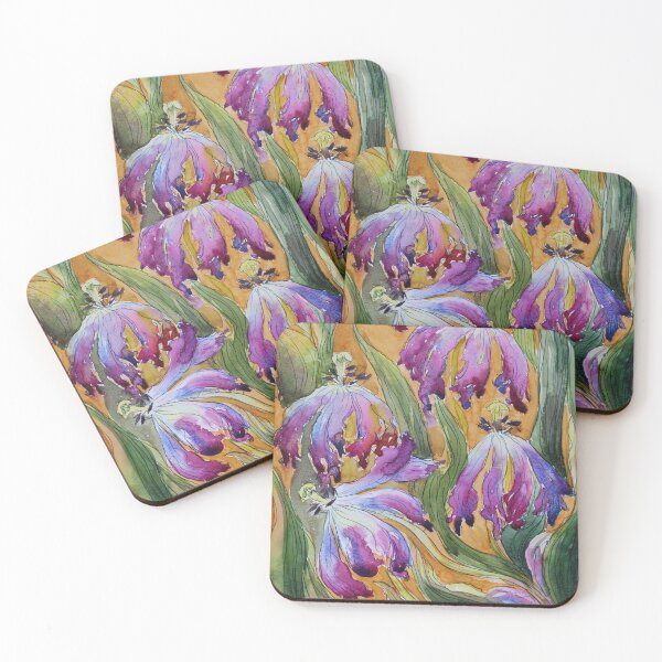 Item preview, Tulips Watercolor Painting designed and sold by Svitlana Prouty.