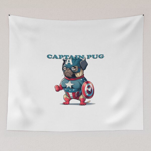 Item preview, Captain Pug 0004 designed and sold by poly2poly.