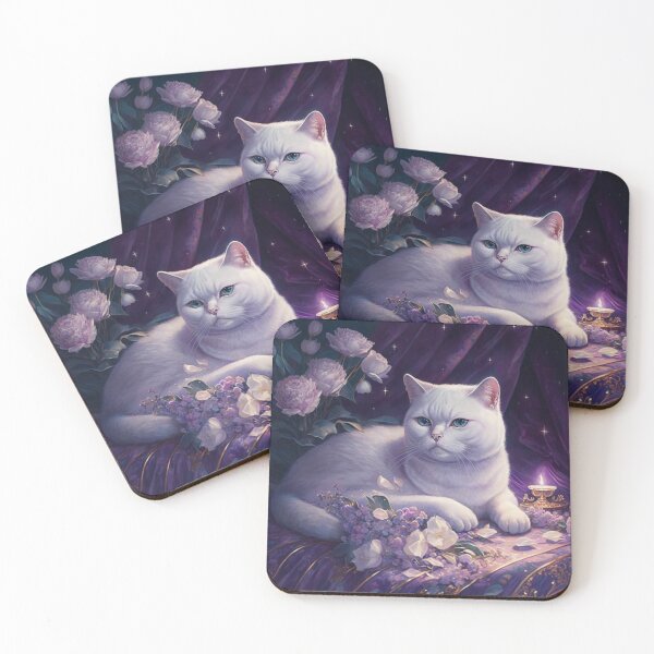 Item preview, Gothic Beauty White British Shorthair designed and sold by Nocturne  Paws.