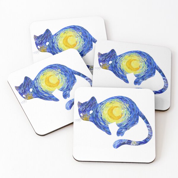 Item preview, Van Gogh Cat Starry Night Van Gogh Cat Lovers designed and sold by Vangoholic.
