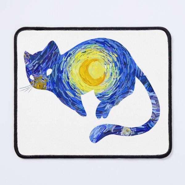 Item preview, Van Gogh Cat Starry Night Van Gogh Cat Lovers designed and sold by Vangoholic.