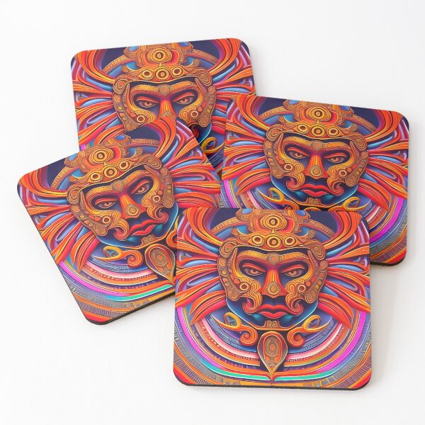 Item preview, New World Gods (12) - Mesoamerican Inspired Psychedelic Art designed and sold by TheThirdEye.