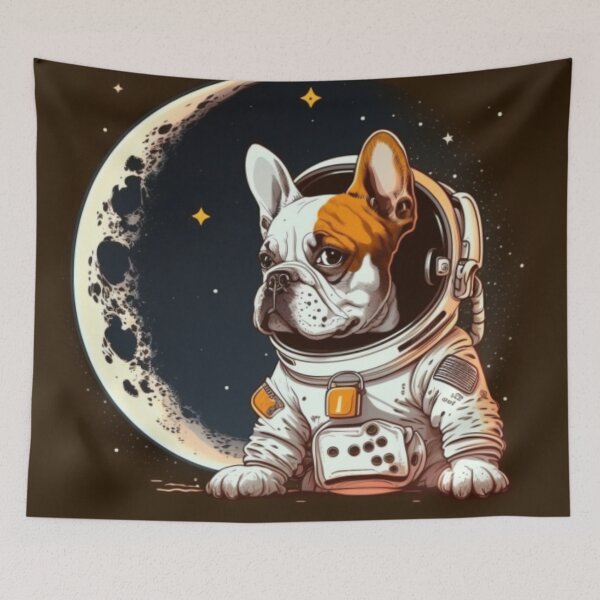 Item preview, Frenchie the Astronaut on the Moon French Bulldog designed and sold by PetsEnough.