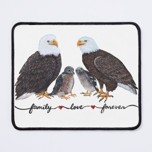 Item preview, Bald Eagle Family Art designed and sold by Roy & Tiffany.