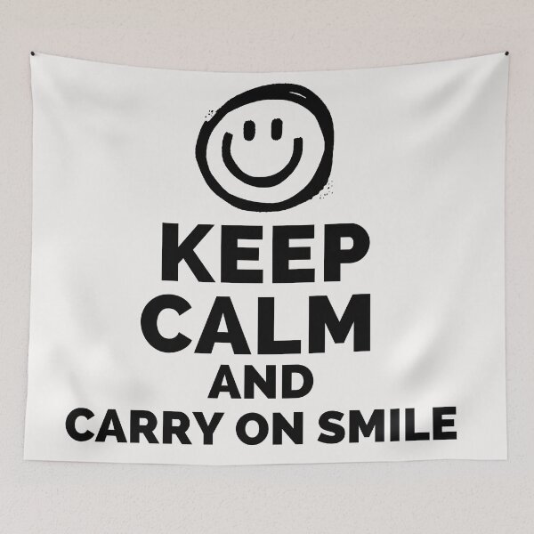 Item preview, Keep Calm And Carry On Smile designed and sold by CreacionsMeraki.