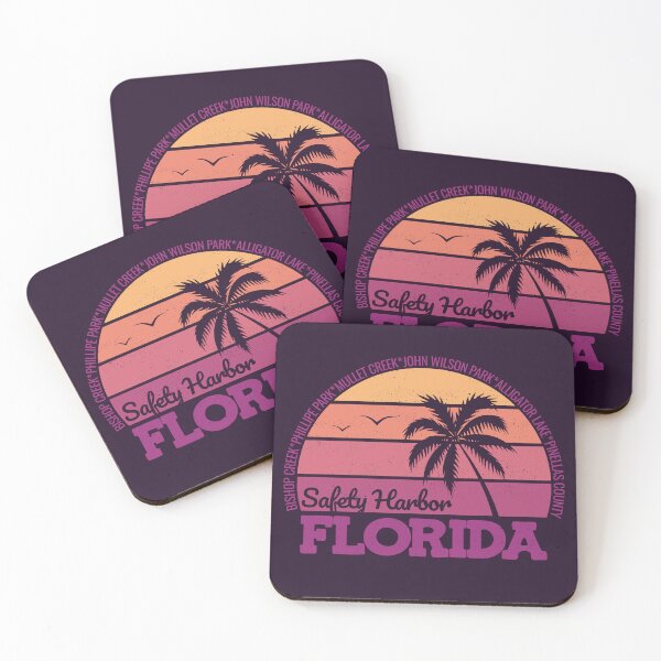 Item preview, Safety Harbor Florida Sunset Retro Vintage Local Pride Logo designed and sold by CRHPOD20.