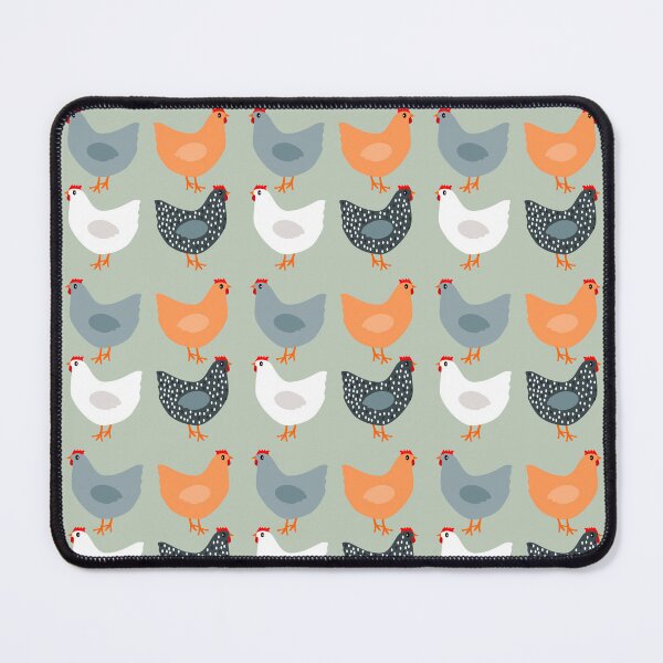 Item preview, Country Chicken Pattern on Green designed and sold by DandelionDays.