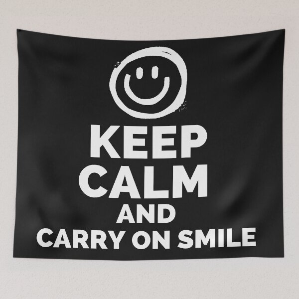 Item preview, Keep Calm And Carry On Smile designed and sold by CreacionsMeraki.