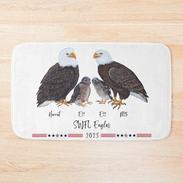 Item preview, SWFL Bald Eagle Family Art designed and sold by Roy & Tiffany.
