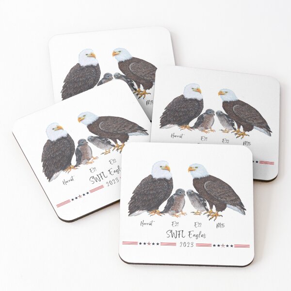 Item preview, SWFL Bald Eagle Family Art designed and sold by Roy & Tiffany.