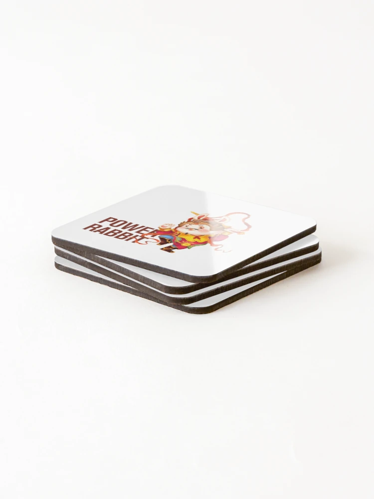 Thumbnail 4 of 5, Coasters (Set of 4), Power Rabbit designed and sold by KafeMo.